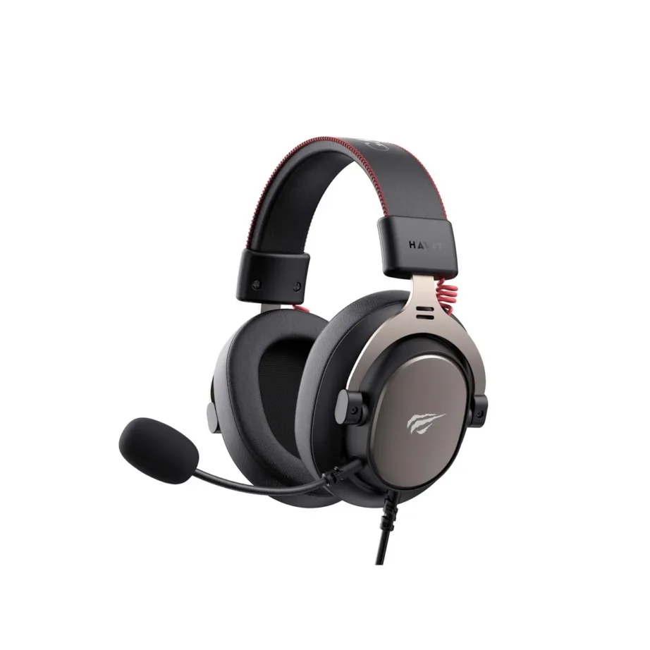 Havit H2015E 3,5 mm juhtmega must mängurikomplekt mikrofoniga, 2,1 m kaabel, binauraalne – 5