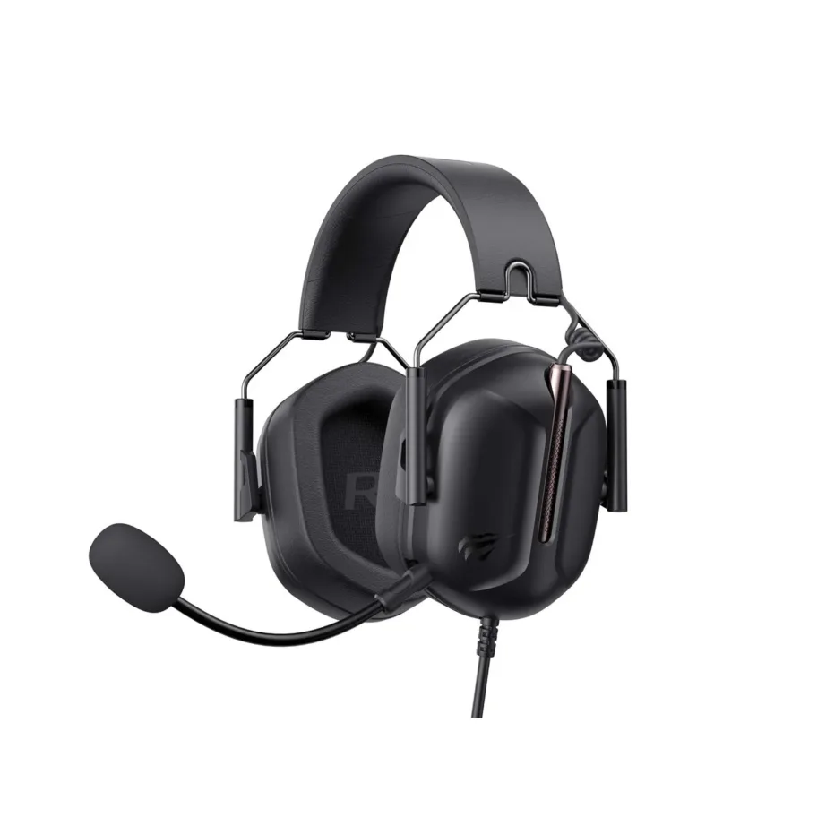 Havit H2033D 50 mm mänguripeakomplekt, must, juhtmega/juhtmevaba, boom-mikrofon, 365 g – 3