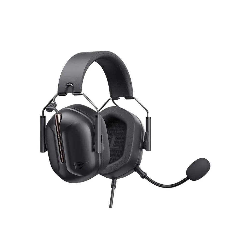 Havit H2033D 50 mm mänguripeakomplekt, must, juhtmega/juhtmevaba, boom-mikrofon, 365 g – 6