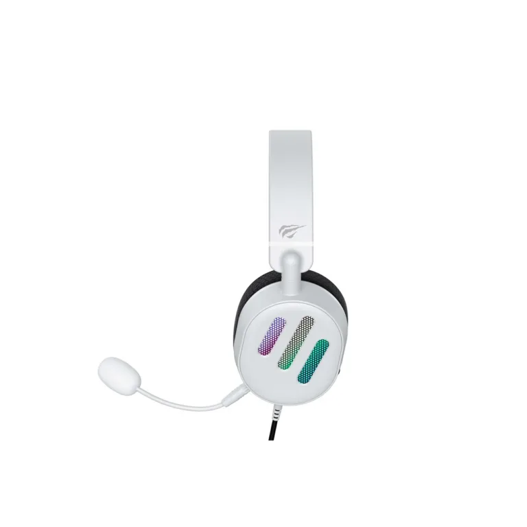 Havit H2038U must/valge 50 mm USB juhtmega mänguri peakomplekt mikrofoniga