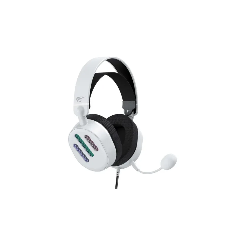 Havit H2038U must/valge 50 mm USB juhtmega mänguri peakomplekt mikrofoniga