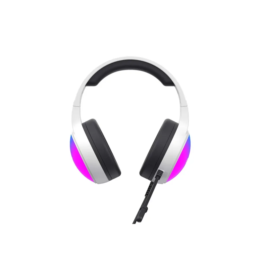 Havit H2043Ubw 2,1 m juhtmega must-valged mängurikõrvaklapid 50 mm draiverite ja boom-mikrofoniga – 3