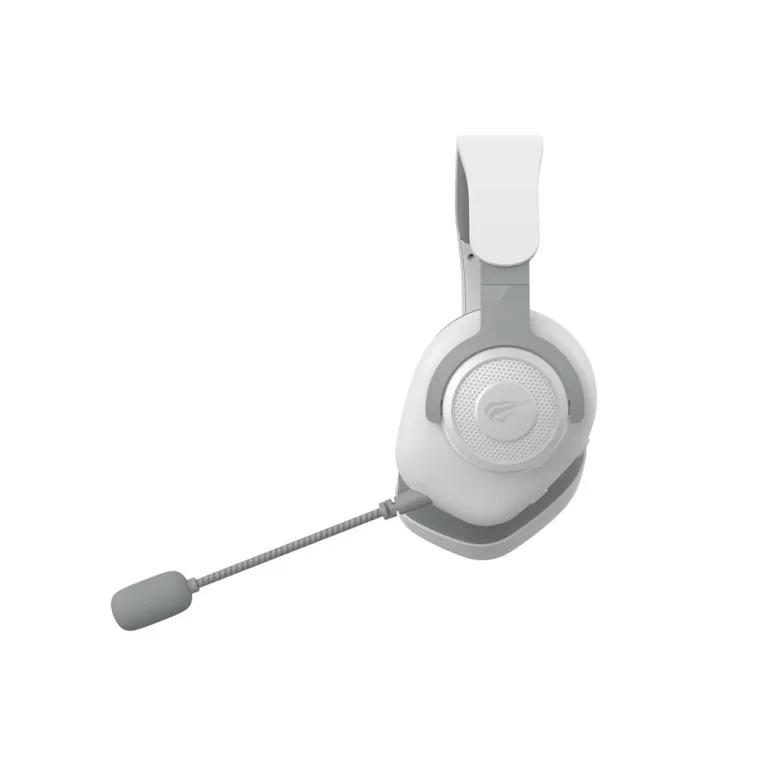 Havit H2230BG valge/hall juhtmevaba mänguripeakomplekt, 50 mm draiverid, 10 m ulatus, USB-C, boom-mikrofon, 238 g
