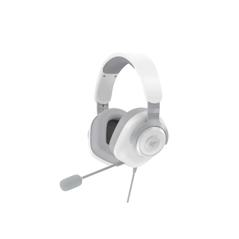 Havit H2230D valge/hall juhtmega ja juhtmevaba mänguri peakomplekt ear-hook stiiliga, 3,5 mm ühendus, eemaldatav mikrofon