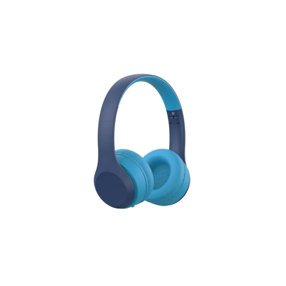 Havit H626BTblue IPX6 sinised kokkupandavad Bluetooth 5.0 laste kõrvaklapid mikrofoniga, 18 h aku, 3,5 mm ühendus - 3