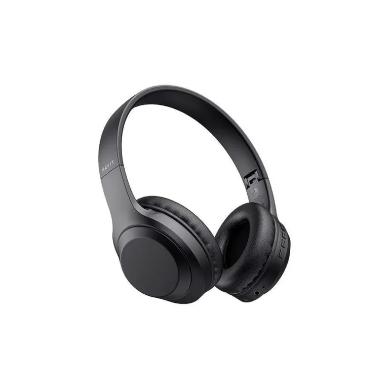 Havit H628BT mustad juhtmevabad/juhtmega kokkupandavad on-ear kõrvaklapid Bluetooth 5.3, 40 mm, 10 h aku