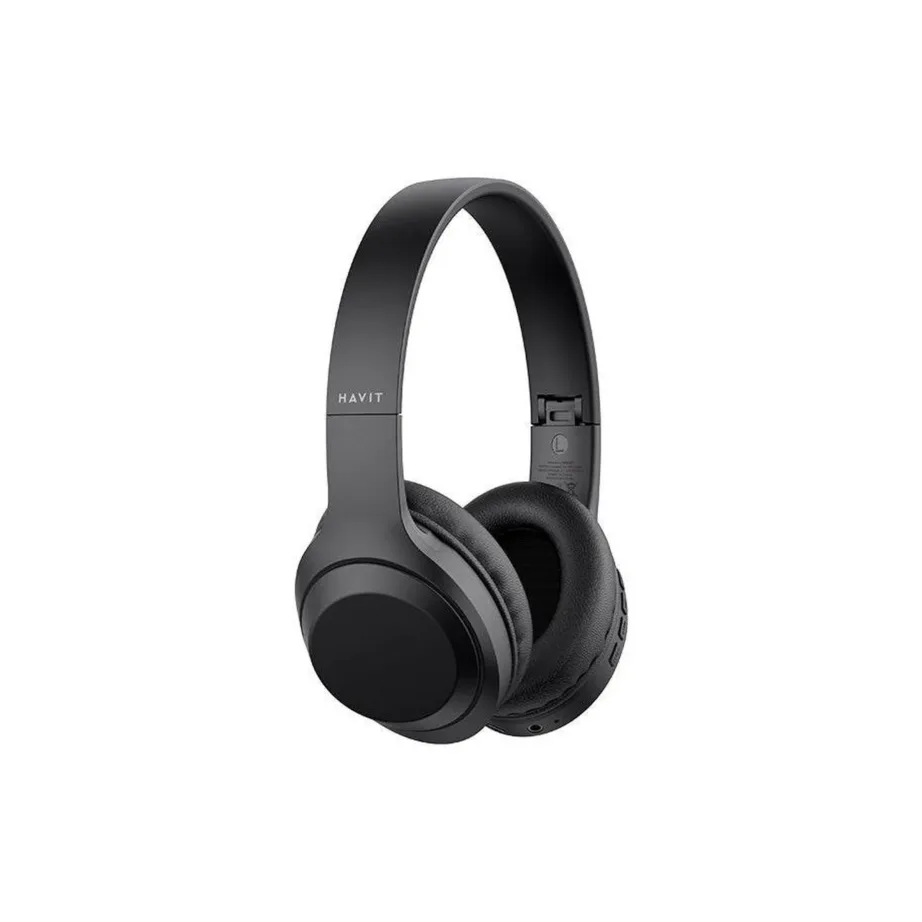 Havit H628BT mustad juhtmevabad/juhtmega kokkupandavad on-ear kõrvaklapid Bluetooth 5.3, 40 mm, 10 h aku - 4