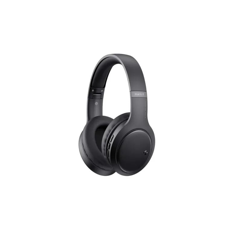 Havit H633BT mustad juhtmevabad kokkupandavad on-ear kõrvaklapid, Bluetooth 5.3, 40 mm, 20 h aku, mikrofoniga muusika ja kõnede jaoks