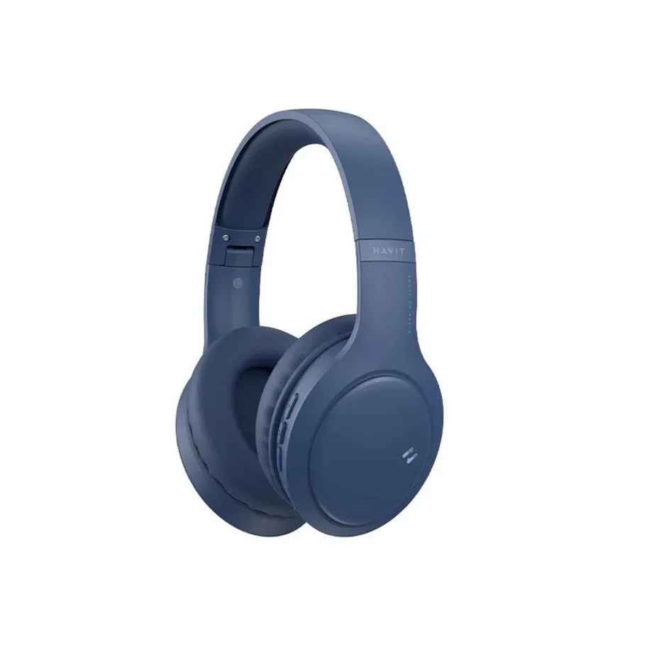 Havit H633BT sinised juhtmevabad Bluetooth 5.3 kokkupandavad on-ear kõrvaklapid, 40 mm draiver, 20 h aku, mikrofon ja helikaabel, muusika ja kõnede jaoks