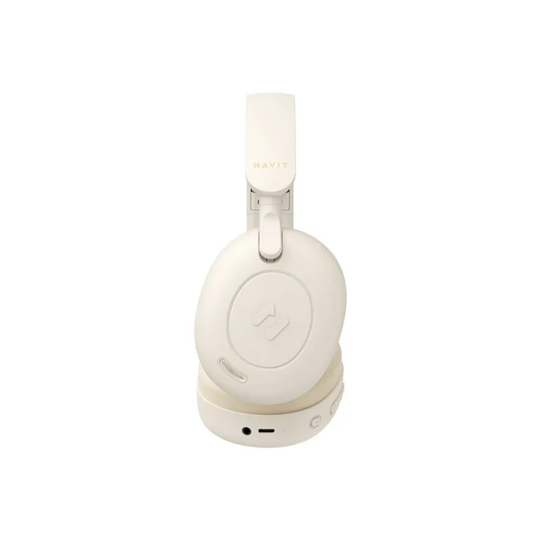 Havit H655BT 76h Bluetooth 5.3 aktiivse mürasummutusega beež juhtmevaba-juhtmega kõrvaklapid mikrofoniga