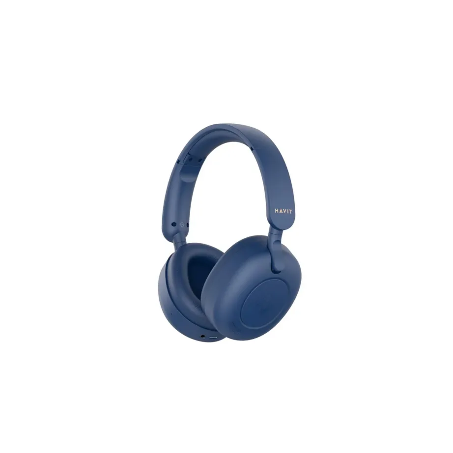 Havit H655BT sinised Bluetooth 5.3 juhtmevabad kõrvaklapid aktiivse mürasummutuse ja 76-tunnise akukestvusega, mängu- ja kõnerežiimiga – 2