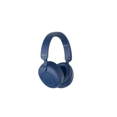Havit H655BT sinised Bluetooth 5.3 juhtmevabad kõrvaklapid aktiivse mürasummutuse ja 76-tunnise akukestvusega, mängu- ja kõnerežiimiga