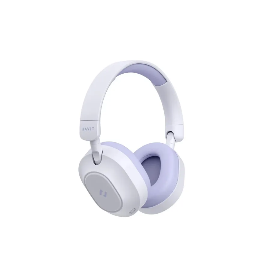 Havit H668BT 195x205x50 mm lillad juhtmevabad Bluetooth 5.4 kõrvaklapid aktiivse mürasummutuse ja USB-C laadimisega, kuni 80-tunnine aku – 2