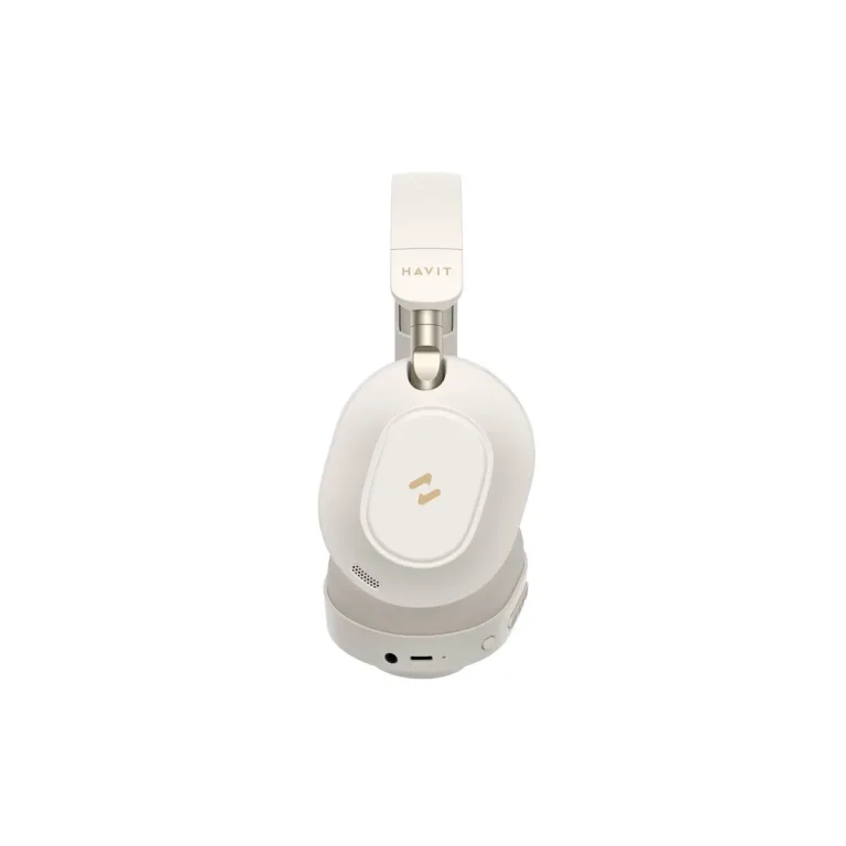 Havit H668BT beežid juhtmevabad Bluetooth 5.4 kõrvaklapid ANC, 80 h aku, 40 mm draiver, kokkupandav