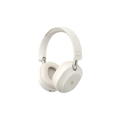Havit H668BT beežid juhtmevabad Bluetooth 5.4 kõrvaklapid ANC, 80 h aku, 40 mm draiver, kokkupandav