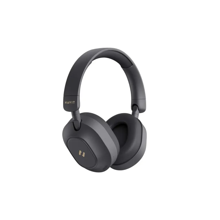Havit H668BT mustad juhtmevabad Bluetooth 5.4 kõrvaklapid ANC-ga, 80 h tööaeg, 40 mm draiverid, kokkupandav