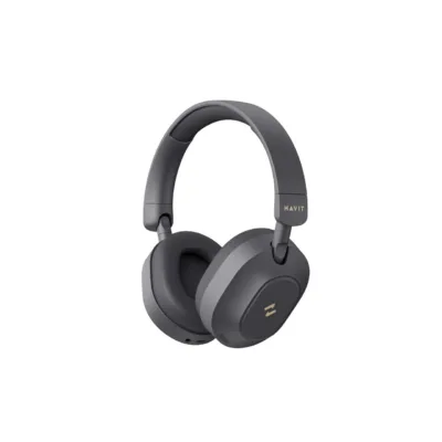 Havit H668BT mustad juhtmevabad Bluetooth 5.4 kõrvaklapid ANC-ga, 80 h tööaeg, 40 mm draiverid, kokkupandav