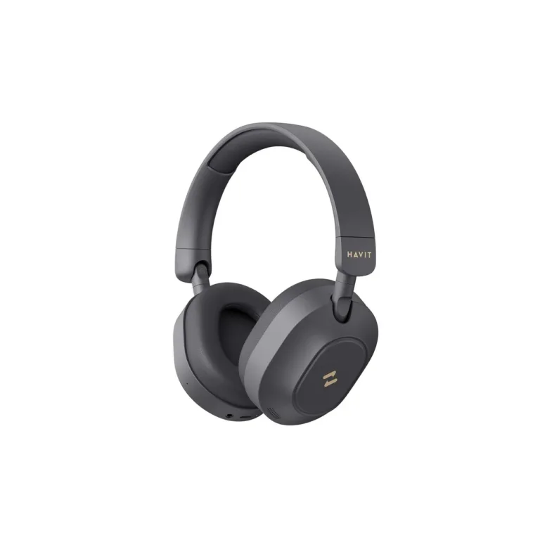 Havit H668BT mustad juhtmevabad Bluetooth 5.4 kõrvaklapid ANC-ga, 80 h tööaeg, 40 mm draiverid, kokkupandav