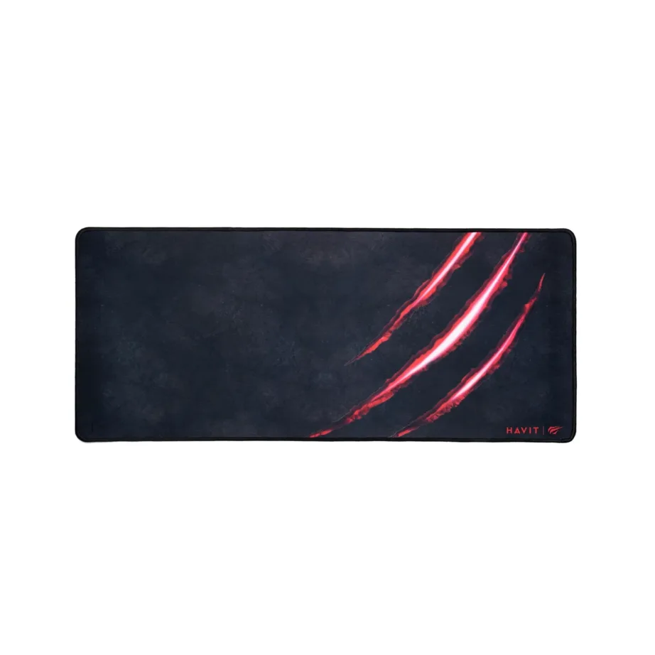 Havit HV-MP860 must/punane suur mängurihiirematt ilma randmetoeta, 1 tk