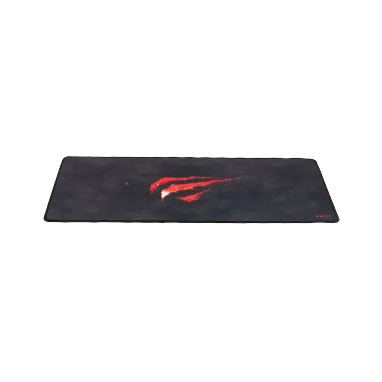 Havit HV-MP861 700x300 mm must-punane mängurihiirematt ilma randmetoeta