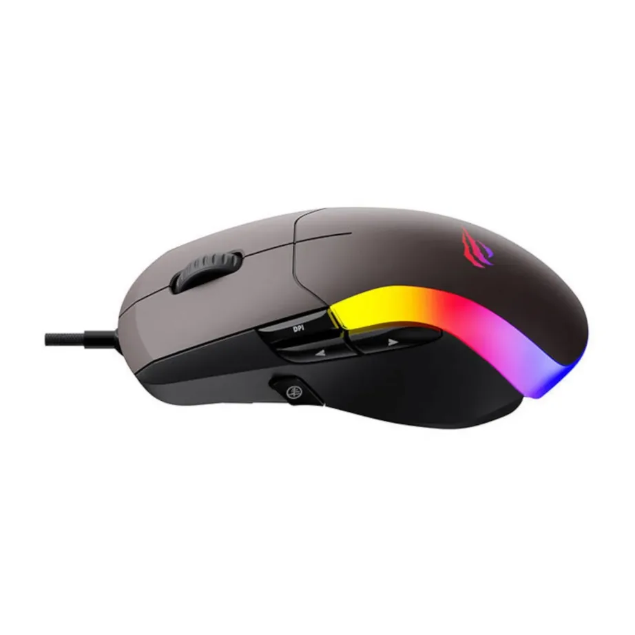 Havit MS959S must 8-nupuline juhtmega optiline mängurihiir, paremakäelisele, 128x72x41 mm – 3