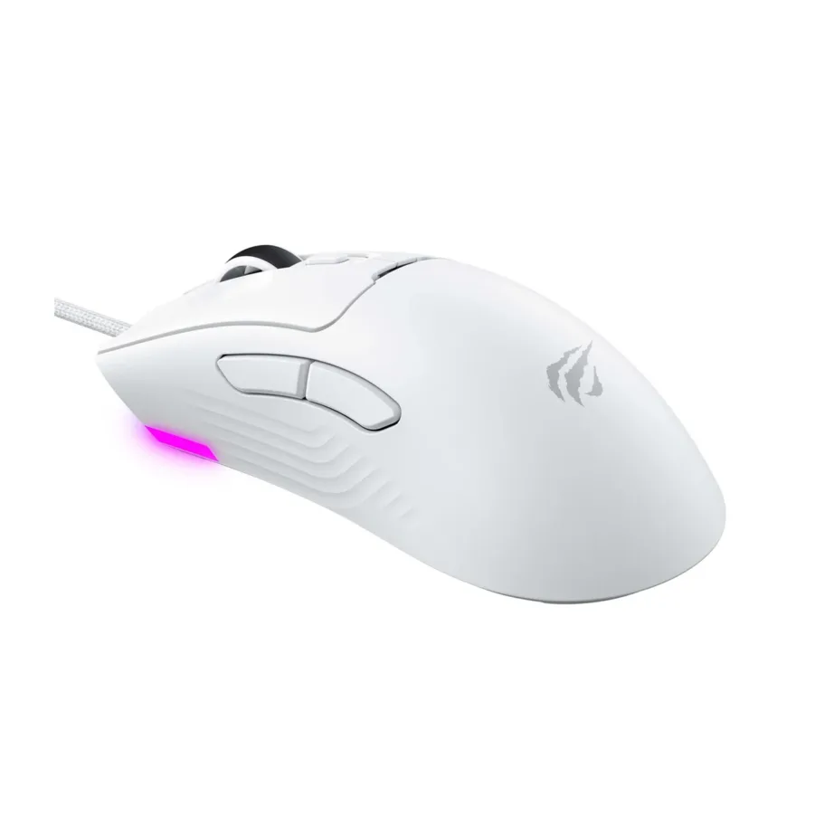 Havit MS966 valge 7-nupuline 80 g optiline juhtmega mängurihiir paremakäelisele, 1,6 m kaabel – 5