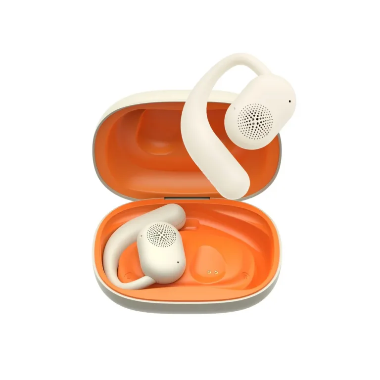 Havit OWS914 5.3 TWS IPX5 beežid juhtmevabad ear-hook kõrvaklapid mikrofoniga, mängurežiim, 7h, laadimiskarbiga, 4 mikrofoni