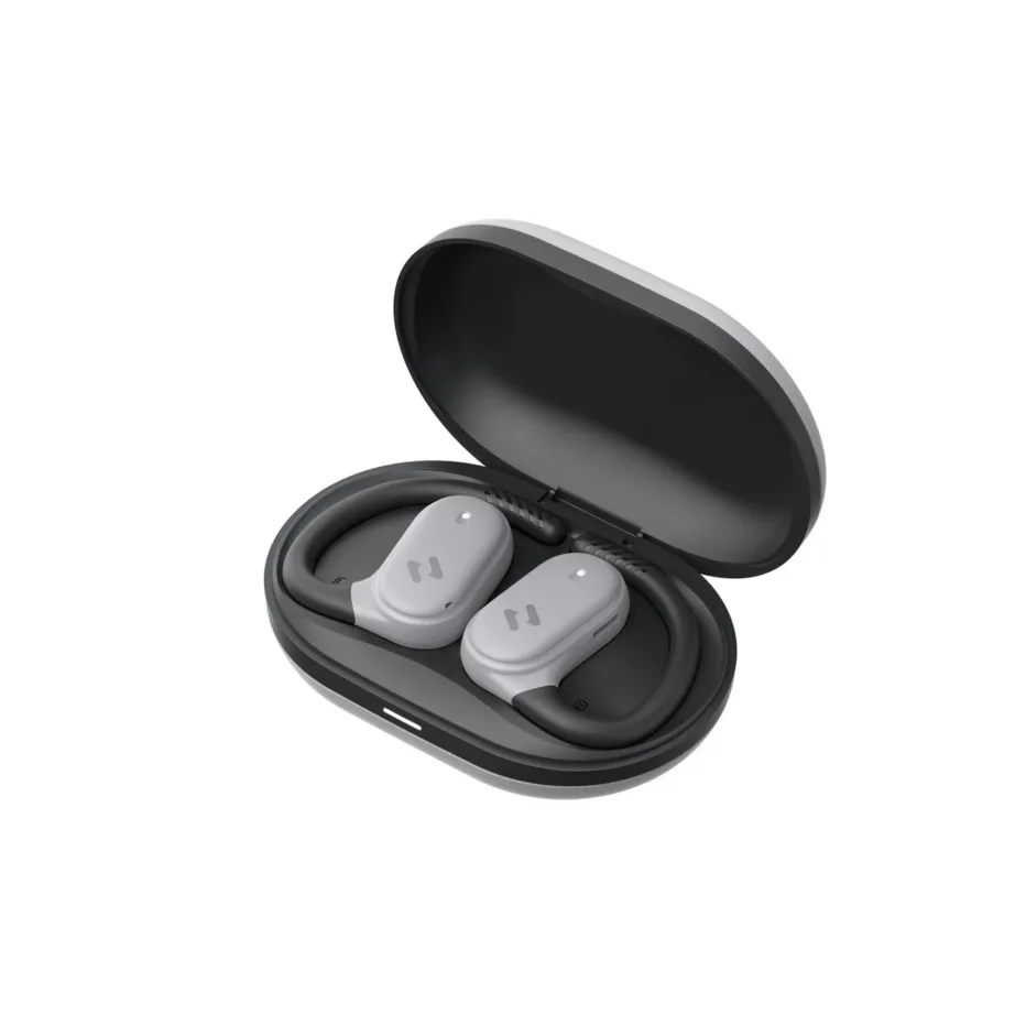 Havit OWS915grey hallid TWS Bluetooth 5.4 IPX5 juhtmevabad kõrvaklapid, 8,5 h kuulamisaeg, 1000 mAh laadimiskarp, 2 mikrofoni, muusika ja kõnede jaoks – 11