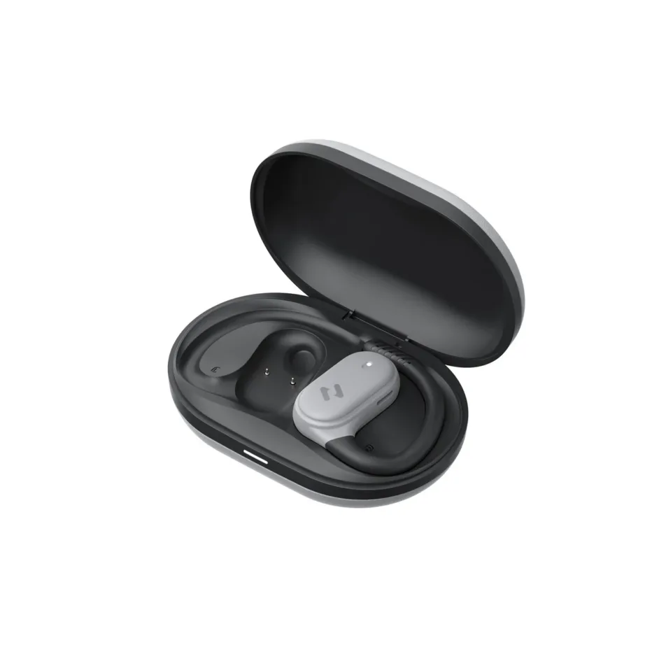 Havit OWS915grey hallid TWS Bluetooth 5.4 IPX5 juhtmevabad kõrvaklapid, 8,5 h kuulamisaeg, 1000 mAh laadimiskarp, 2 mikrofoni, muusika ja kõnede jaoks – 5