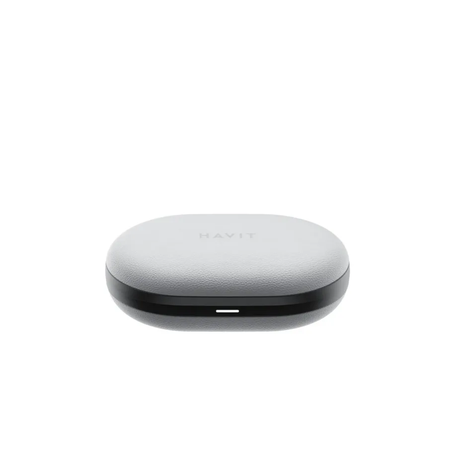 Havit OWS915grey hallid TWS Bluetooth 5.4 IPX5 juhtmevabad kõrvaklapid, 8,5 h kuulamisaeg, 1000 mAh laadimiskarp, 2 mikrofoni, muusika ja kõnede jaoks – 7