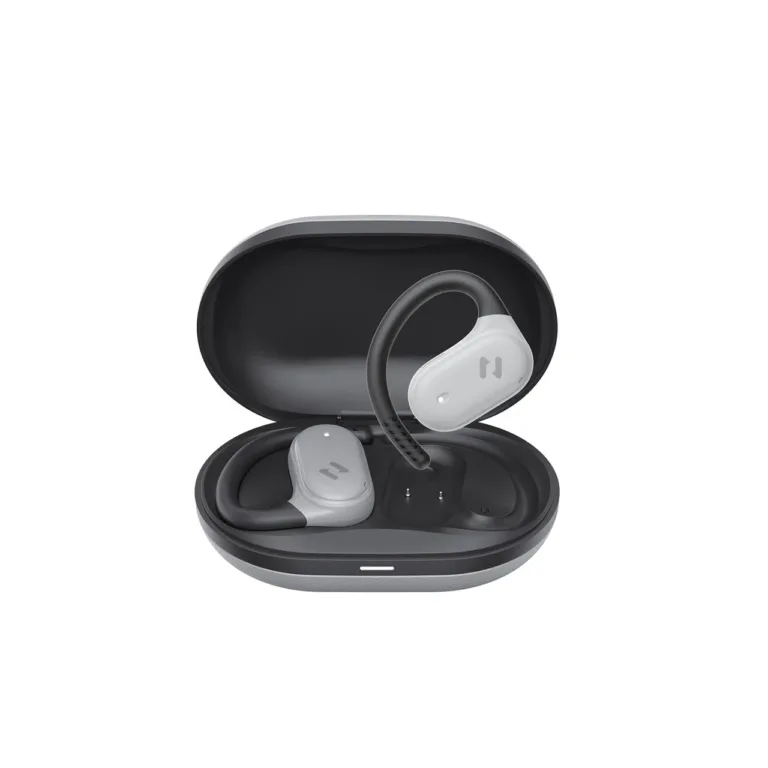 Havit OWS915grey hallid TWS Bluetooth 5.4 IPX5 juhtmevabad kõrvaklapid, 8,5 h kuulamisaeg, 1000 mAh laadimiskarp, 2 mikrofoni, muusika ja kõnede jaoks