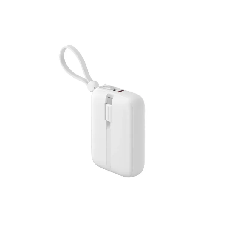 Havit PB5215 10000mAh valge universaalne LiPo akupank USB-C, Lightningi ja LED-indikaatoriga
