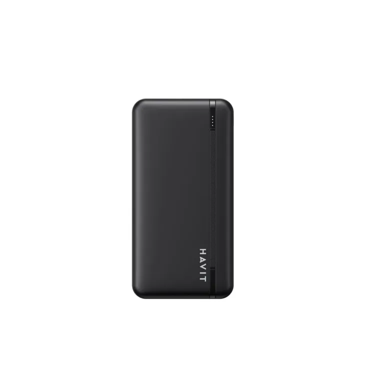 Havit PB90 10000mAh must LiPo akupank 2×USB-A, USB-C ja LED-indikaatoritega