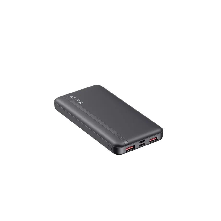Havit PB90 10000mAh must LiPo akupank 2×USB-A, USB-C ja LED-indikaatoritega – 5