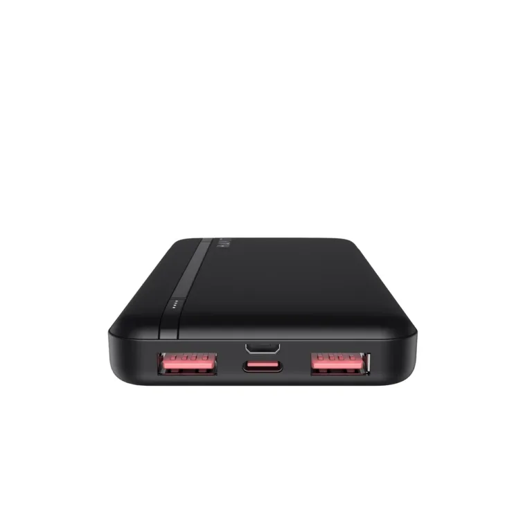 Havit PB90 10000mAh must LiPo akupank 2×USB-A, USB-C ja LED-indikaatoritega