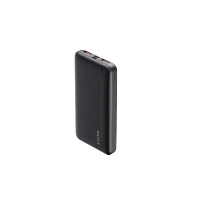Havit PB90 10000mAh must LiPo akupank 2×USB-A, USB-C ja LED-indikaatoritega