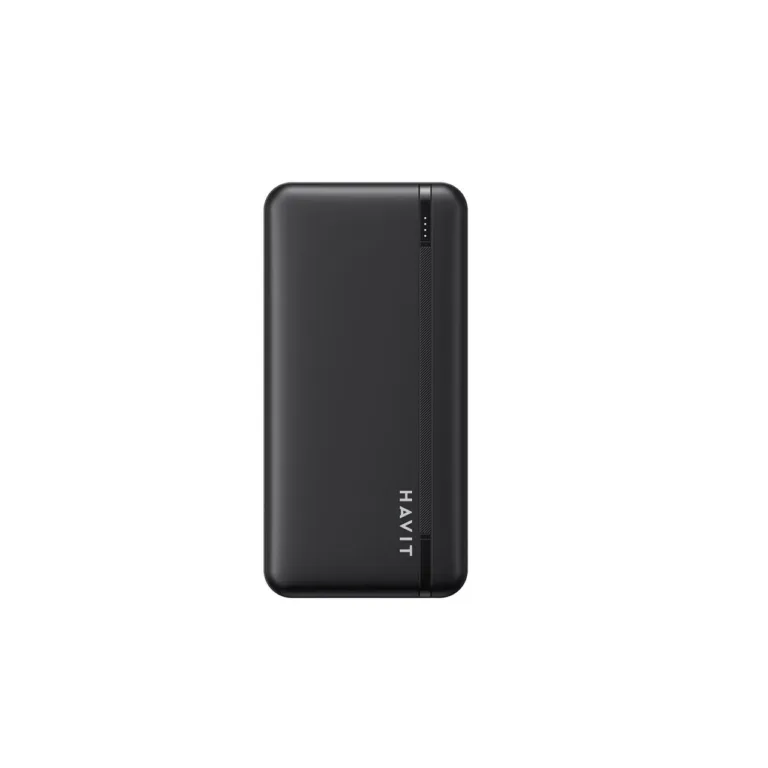 Havit PB91 20000mAh must LiPo akupank, USB-C ja 2x USB-A väljundiga, LED-indikaatorid, 130x70x27 mm, kuni 2 seadmele