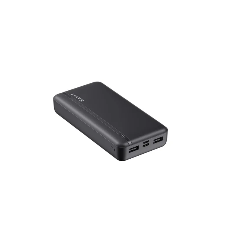 Havit PB91 20000mAh must LiPo akupank, USB-C ja 2x USB-A väljundiga, LED-indikaatorid, 130x70x27 mm, kuni 2 seadmele
