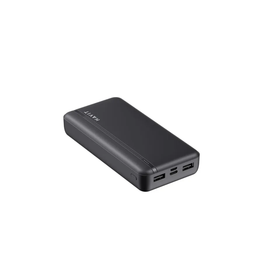 Havit PB91 20000mAh must LiPo akupank, USB-C ja 2x USB-A väljundiga, LED-indikaatorid, 130x70x27 mm, kuni 2 seadmele – 6