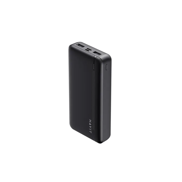 Havit PB91 20000mAh must LiPo akupank, USB-C ja 2x USB-A väljundiga, LED-indikaatorid, 130x70x27 mm, kuni 2 seadmele