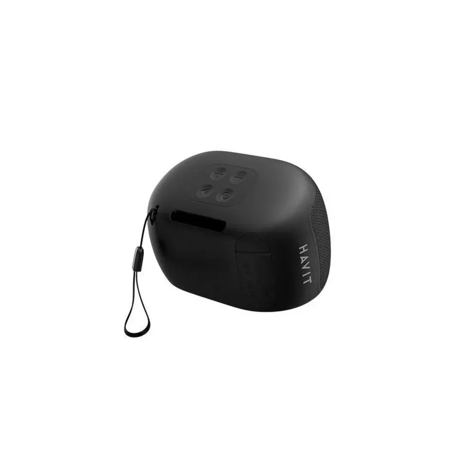 Havit SK800BT 4W must Bluetooth 5.3 kaasaskantav kõlar, 900 mAh aku, AUX/USB/MicroSD tugi, TWS, 96 × 64 × 68 mm – 5