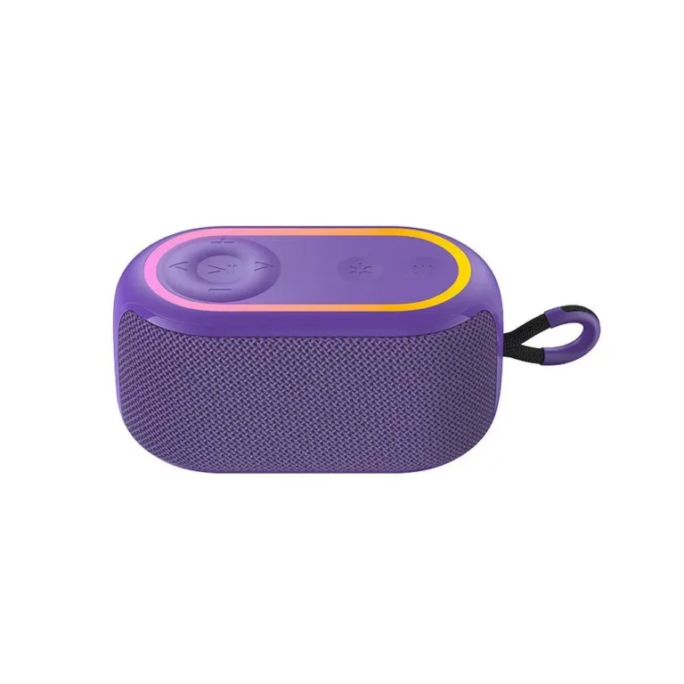 Havit SK809BT lilla IPX5 veekindel Bluetooth 5.3 kaasaskantav kõlar, 6W TWS, 1200 mAh aku, RGB taustvalgustus