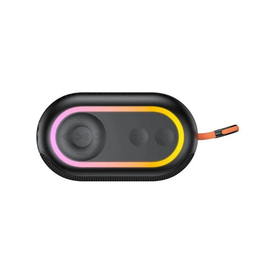 Havit SK809BT must IPX5 veekindel Bluetooth 5.3 kaasaskantav kõlar TWS 6W, 1200mAh aku, RGB taustvalgustusega – 4