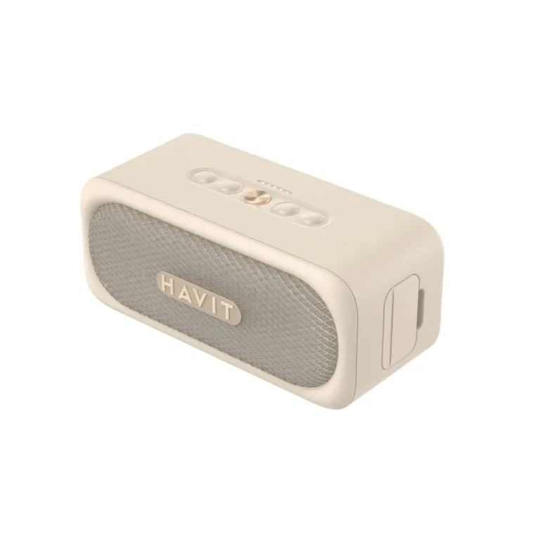 Havit SK905BT 160 mm beež IPX7 veekindel Bluetooth 5.3 kaasaskantav kõlar, 2x10 W TWS, 2000 mAh aku