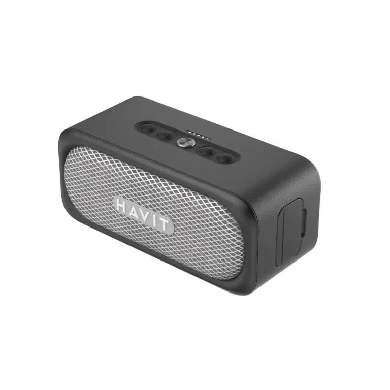 Havit SK905BT 160x71,5x70 mm must IPX7 veekindel Bluetooth 5.3 kaasaskantav stereokõlar, 2000 mAh aku, TWS, AUX, TF-kaardi tugi
