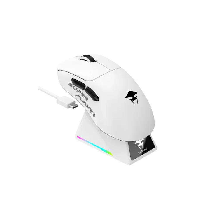 Havit StarBlaze-1wb 26000 DPI must-valge 63 g juhtmega/juhtmevaba mängurihiir ABS-ist 6 nupuga
