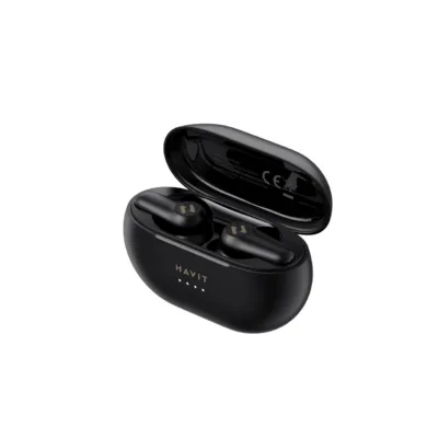 Havit TW915E mustad TWS Bluetooth 5.2 IPX5 in-ear juhtmevabad kõrvaklapid laadimiskarbiga, kuni 8+24 h kasutusaega