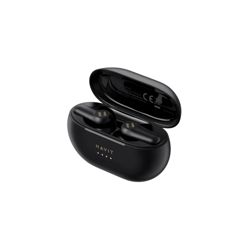Havit TW915E mustad TWS Bluetooth 5.2 IPX5 in-ear juhtmevabad kõrvaklapid laadimiskarbiga, kuni 8+24 h kasutusaega