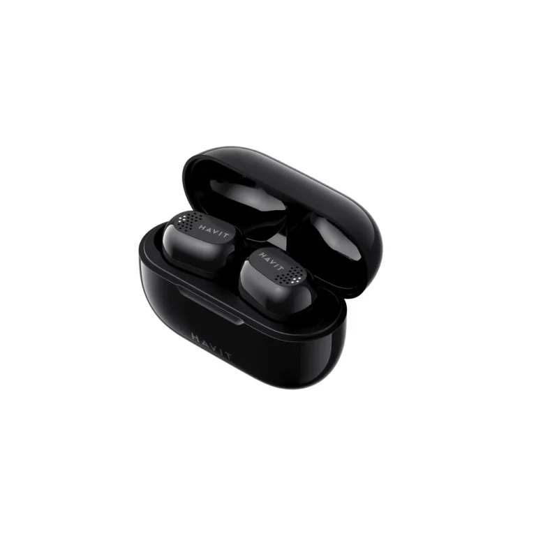 Havit TW925 mustad TWS in-ear juhtmevabad kõrvaklapid Bluetooth 5.1, 15 t mänguaega, laadimiskarbiga, mikrofoniga