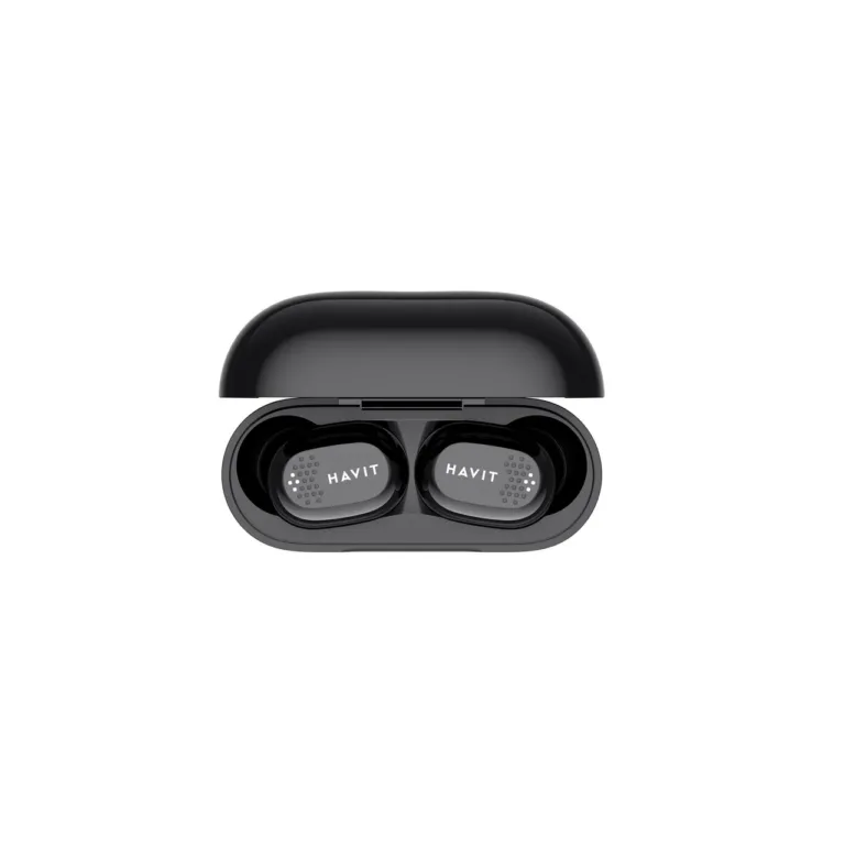 Havit TW925 mustad TWS in-ear juhtmevabad kõrvaklapid Bluetooth 5.1, 15 t mänguaega, laadimiskarbiga, mikrofoniga